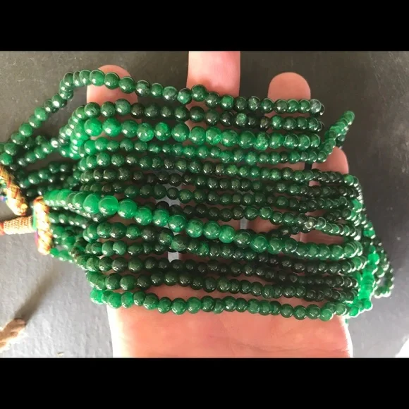 Genuine earth mined emeralds statement necklace - Picture 6 of 6